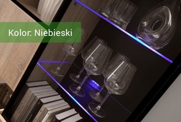 Комод SALSA сливовый, светодиодное освещение POLISH FURNITURE