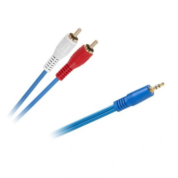 SOLIDNY KABEL JACK 3,5mm - 2 x RCA CINCH 1,8m 5695