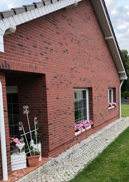 Гибкая фасадная плитка с имитацией кирпича