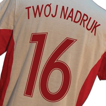 Nadruk - dowolny napis imię nazwisko ksywka numer