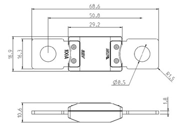 ПРЕДОХРАНИТЕЛЬ MEGAVAL MEGA VAL 150A MTA CITROEN FIAT