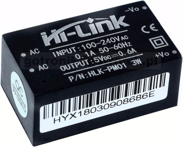 HLK-PM01 mini zasilacz 230V AC na 5,0V DC__BTE-726