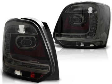 Lampy tył VW POLO 6R LED BLACK SMOKED diodowe