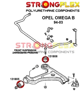 САЙЛЕНТБЛОК ПЕРЕДНЕГО РЫЧАГА OPEL OMEGA B ПОЛИУРЕТАН