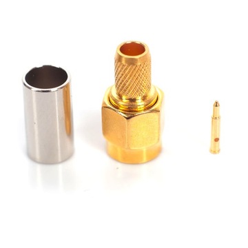 фото ориг. №3, Connector sma clamping rg-58/ 5mm ptfe/ golden radiora