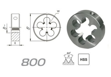 NARZYNKA M4x0,5 DIN-22568 6g HSS 800 (FANAR)