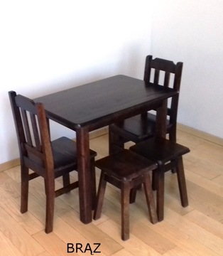 Кухонный стол МАССИВ 100х80 кухня С ЯЩИКОМ