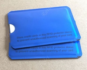 2x ЗАЩИТНЫЙ ЧЕХОЛ ДЛЯ КАЧЕСТВА RFID ПЛАТЕЖНЫХ КАРТ!