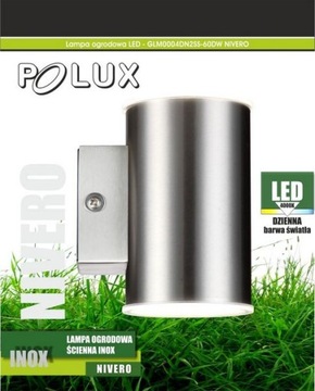 POLUX NIVERO GARDEN НАСТЕННЫЙ СВЕТИЛЬНИК 304094 INOX LED FV