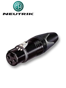 РАЗЪЕМ XLR ДЛЯ МИКРОФОНА NEUTRIK NC3FXX-B, ЗОЛОТОЙ