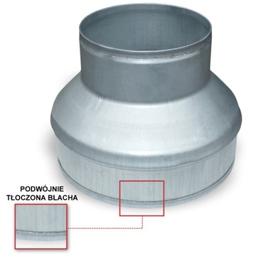 РЕДУКЦИЯ оцинкованная каминная гибкая труба 200/125 TERMOFLEX