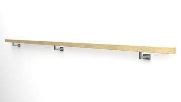 фото ориг. №4, Handrail wall-mounted wooden 40x40 240cm oak color