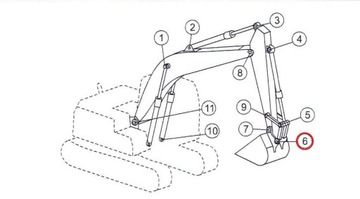 ВТУЛКА KOMATSU PC150 PC200 PC220 PC230, 21K7012161