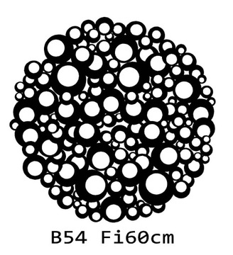 bieżnik obrus mata filcowy filcowa filc B54 Fi60cm