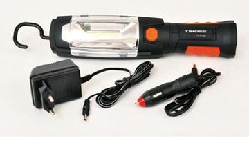 Lampa warsztatowa wielofunkcyjna Tiross 1108 COB LED 3w aku 2000mAh dobra
