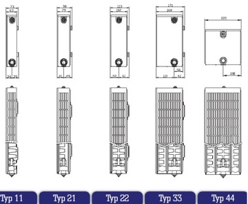 Радиатор декоративный гладкий ПЛАН CV22 v22 600х800