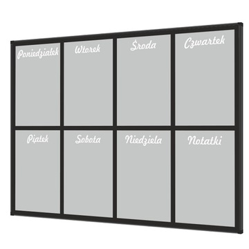 Planer magnetyczny tygodniowy 200x120cm W3 żółty
