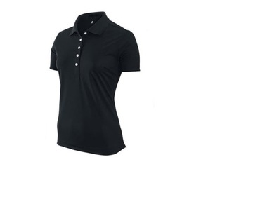 Koszulka damska polo polówka z kołnierzykiem Nike czarna S