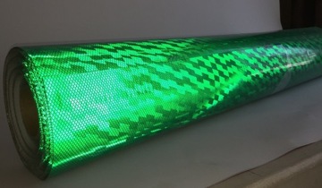 СОТОВАЯ СВЕТООТРАЖАЮЩАЯ ФОЛЬГА, ТОЛСТАЯ, ЗЕЛЕНАЯ