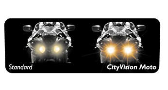 Лампа Philips CityVision Moto H4 +40% света