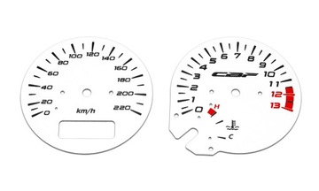 Honda CBF 600N 2004-2007 Tarcze Zegarów BIAŁE
