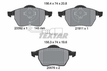 KLOCKI TEXTAR PRZÓD SKODA OCTAVIA VW BORA GOLF IV