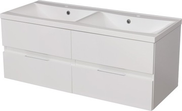 ELEGANTE meble łazienkowe biała szafka + umyw. 120