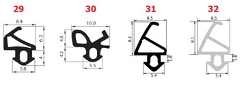 Уплотнители оконные VEKA S-835x