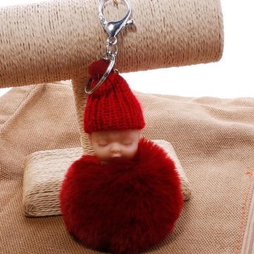 BRELOK LALECZKA POMPON KEYCHAIN ZAWIESZKA DO KLUCZ