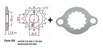 ZĘBATKA PRZÓD + ZABEZPIECZENIE SUZUKI LTZ 400