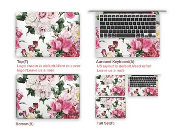 MacBook Air 13 A2337 Naklejka Case 3 szt. Wzory