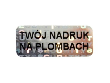 PLOMBY GWARANCYJNE STICKERY 20x8 HOLOGRAM 1000SZT