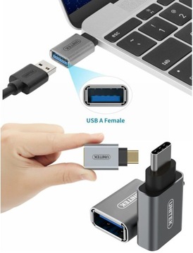 АДАПТЕР UNITEK USB ТИПА НА USB (F) ALU, Y-A025CGY