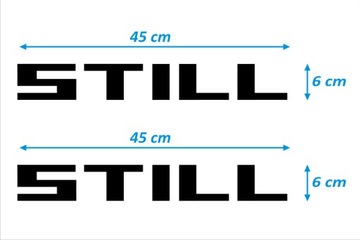 NAKLEJKI NAKLEJKA - STILL - 2 szt. - CZARNE