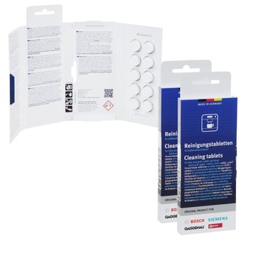 Tabletki czyszczące do ekspresów Bosch 00311969 białe 20 x 2,2 g