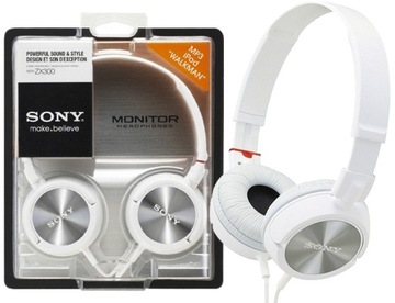 Накладные наушники SONY MDR-ZX300 Белый