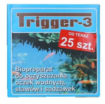 TRIGGER-3, 25 szt. BAKTERIE DO OCZKA WODNEGO