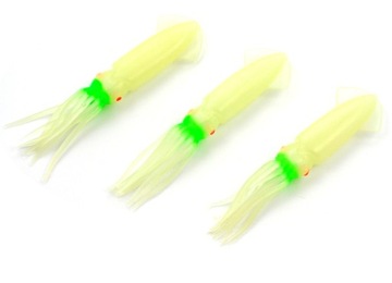 3 x OCTOPUS FLUORESCENT 11,5 cm FLUO GREEN