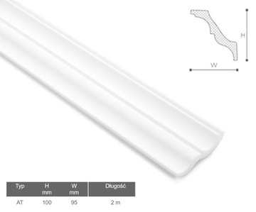 Планка декоративная NMC NOMASTYL -AT- 100х95мм 2мб