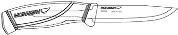 НОЖ МОРАКНИВ MORA COMPANION ЧЕРНЫЙ НЕРЖАВЕЮЩАЯ СТАЛЬ