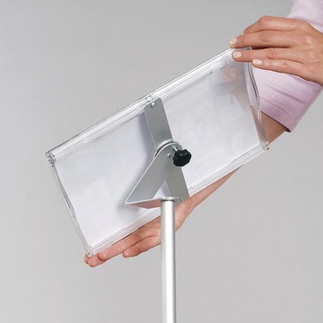 Stojak informacyjny reklamowy z tabliczką Swift A4 Reklama Biuro EVENT