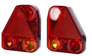 Lampa Tylna zespolona NAROŻNA KOMPLET Lampy RYDWAN PRZYCZEPA LAWETA L+P