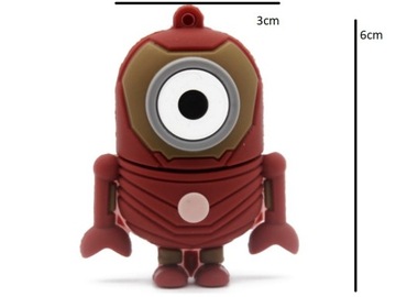 PENDRIVE USB 64 GB MINIONKI IRONMAN BAJKA BOHATER