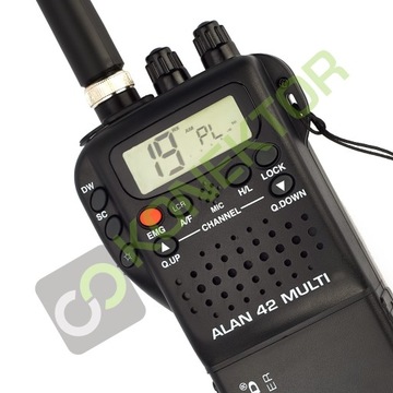 ALAN 42 CB HANDRADIO + АВТОМОБИЛЬНЫЙ АДАПТЕР + АКСЕССУАРЫ