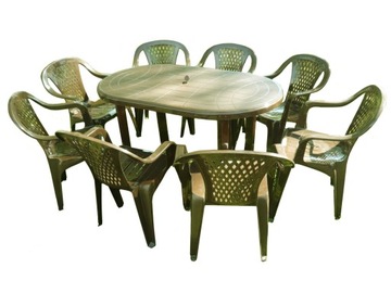 фото ориг. №2, Table and chairs oler plastic 1 beige