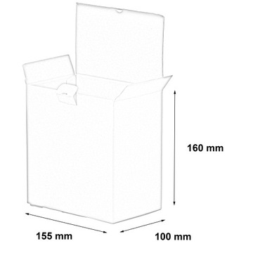 КОРОБКА 155х100х160 мм высечка - 20 шт.