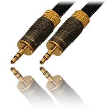 КАБЕЛЬ JACK 3,5 мм — Jack 3,5 CX HJ400 Hi Line, 1 м, СЕРЕБРЯНЫЙ ПРЕМИУМ, Hi-END AUDIO