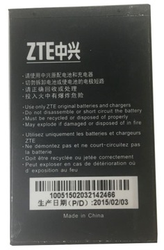 ORYGINALNA BATERIA ZTE li3710t42p3h623846 * U288