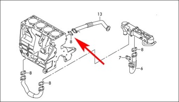 091 Заглушка EGR VW AUDI SKODA 1.4 1.6 2.0 TDI CR