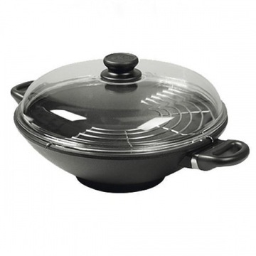 Wok Tytanowy SKK z pokrywą 32 cm SK-275